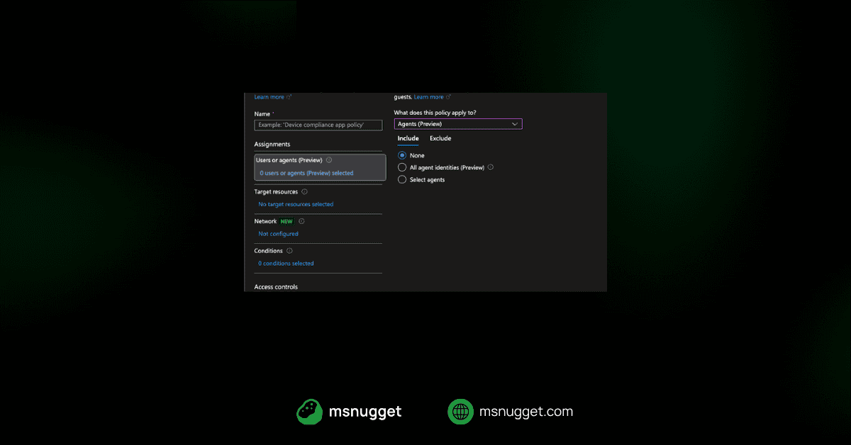 Stop AI Agents from Going Rogue: Conditional Access for Entra Agent ID