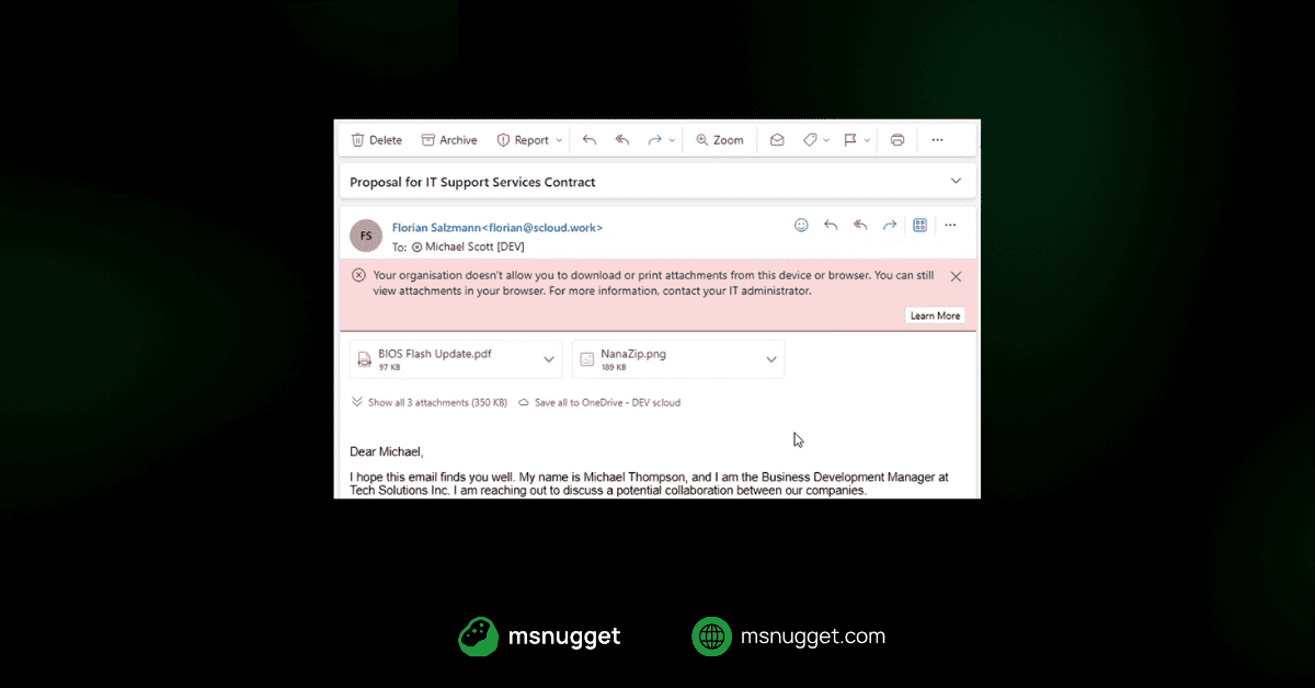Exchange Online: Limit External Email Access Without MAM