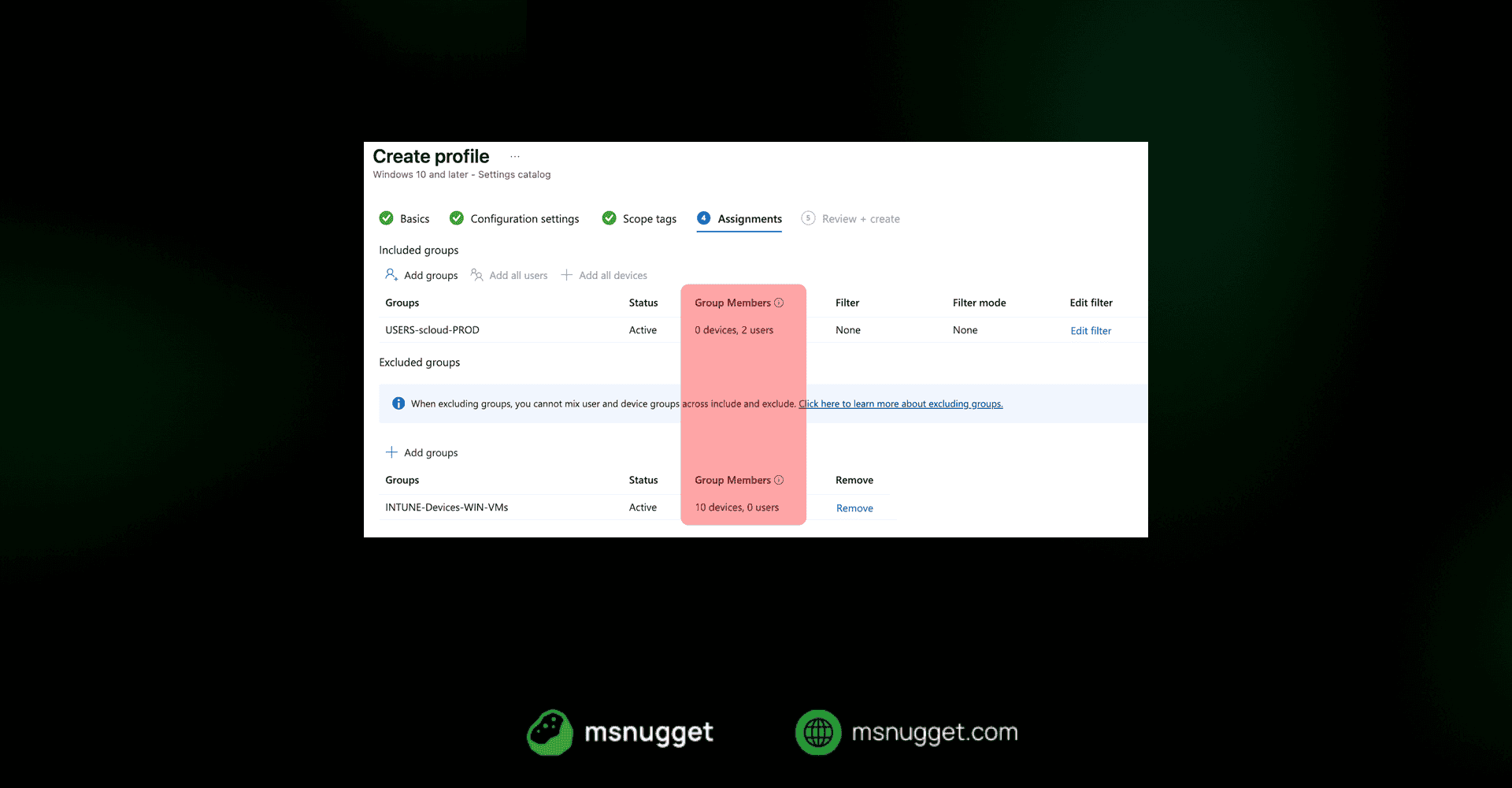 Why Group Exclusions Break and Filters Fix Them