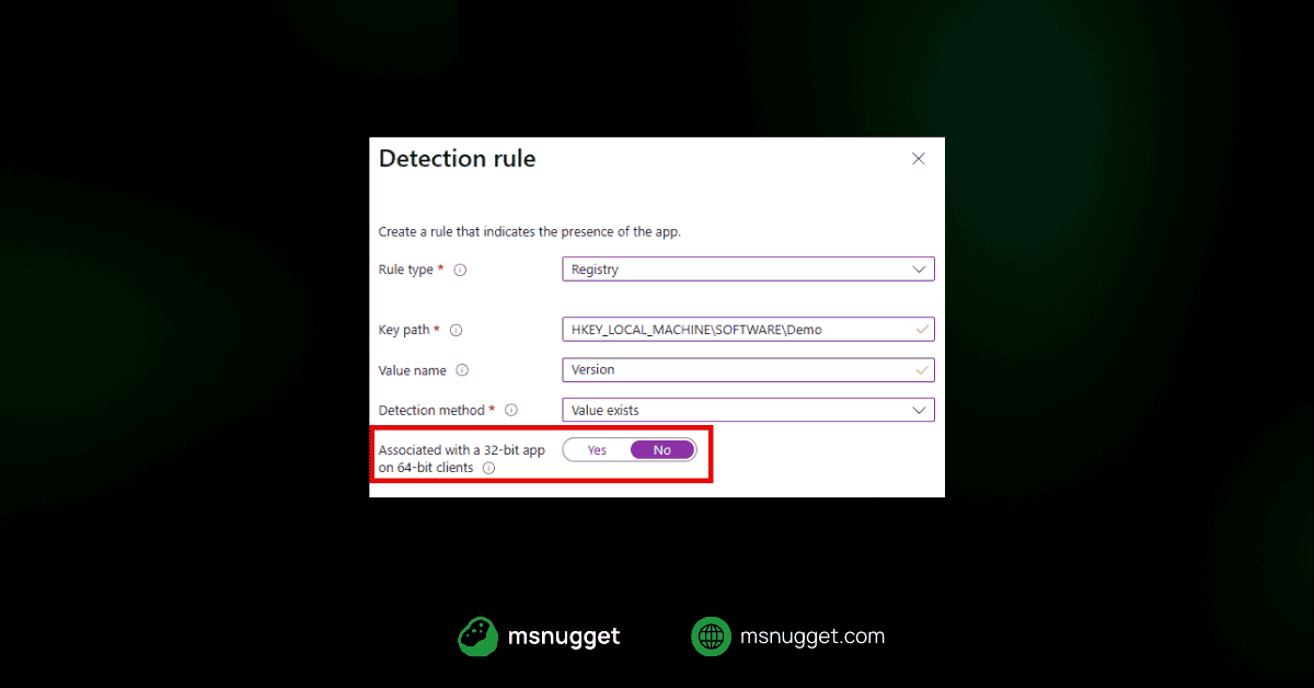 Fix Intune App Detection Failures Caused by 32-bit vs 64-bit Context