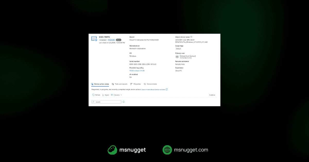 New Device Page in Intune Admin Center (Public Preview)