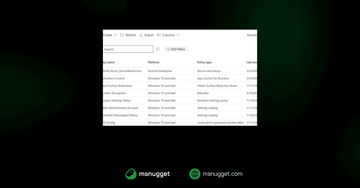 Intune Policy Configuration Agent: Would You Deploy It?