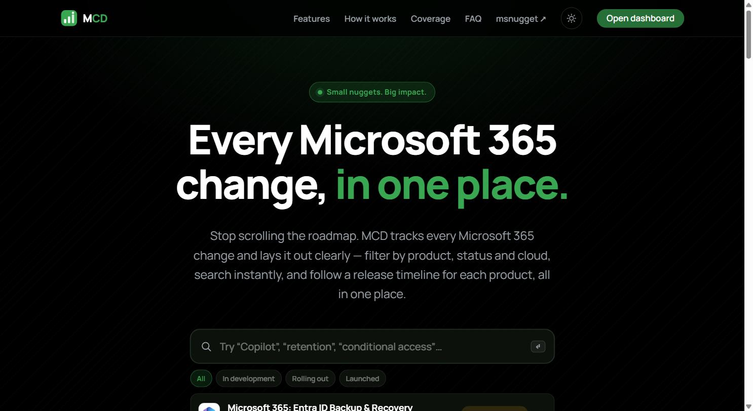 Message Center screenshot