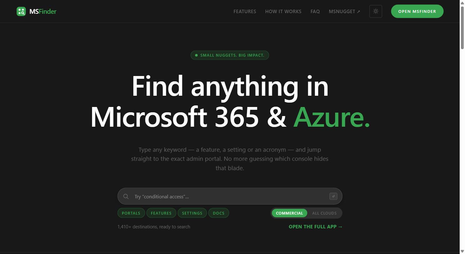 MSFinder screenshot